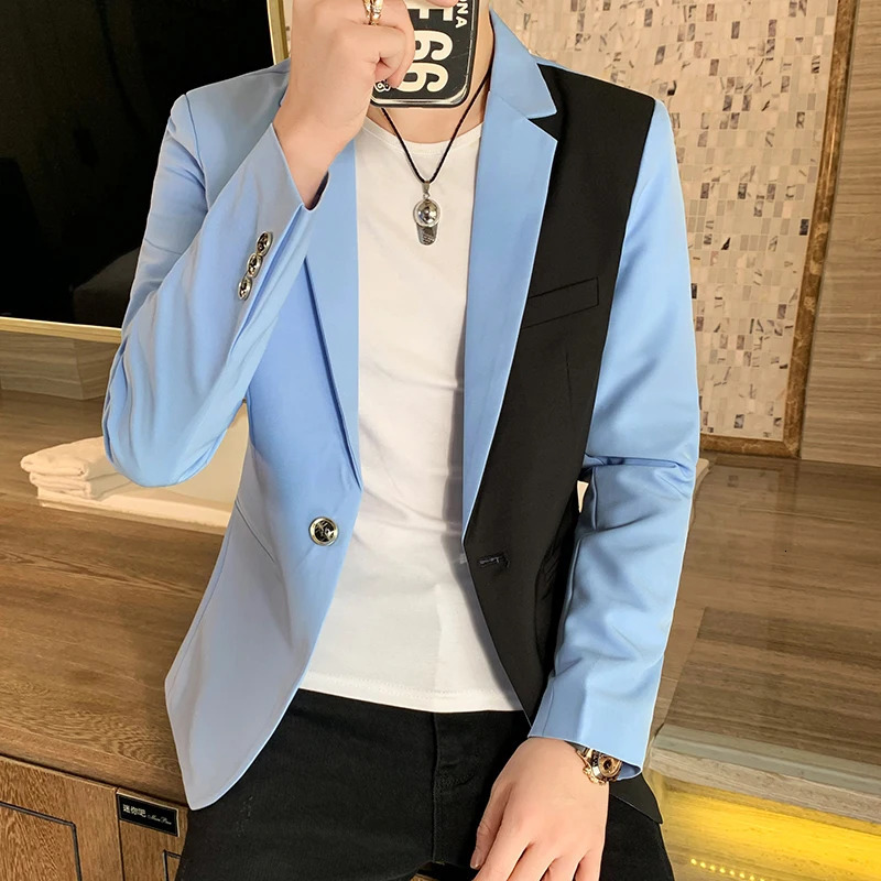 Mens sports jacket Slim Fit autumn casual streetwear Masculino fashion formal Hombre mens clothing 240812