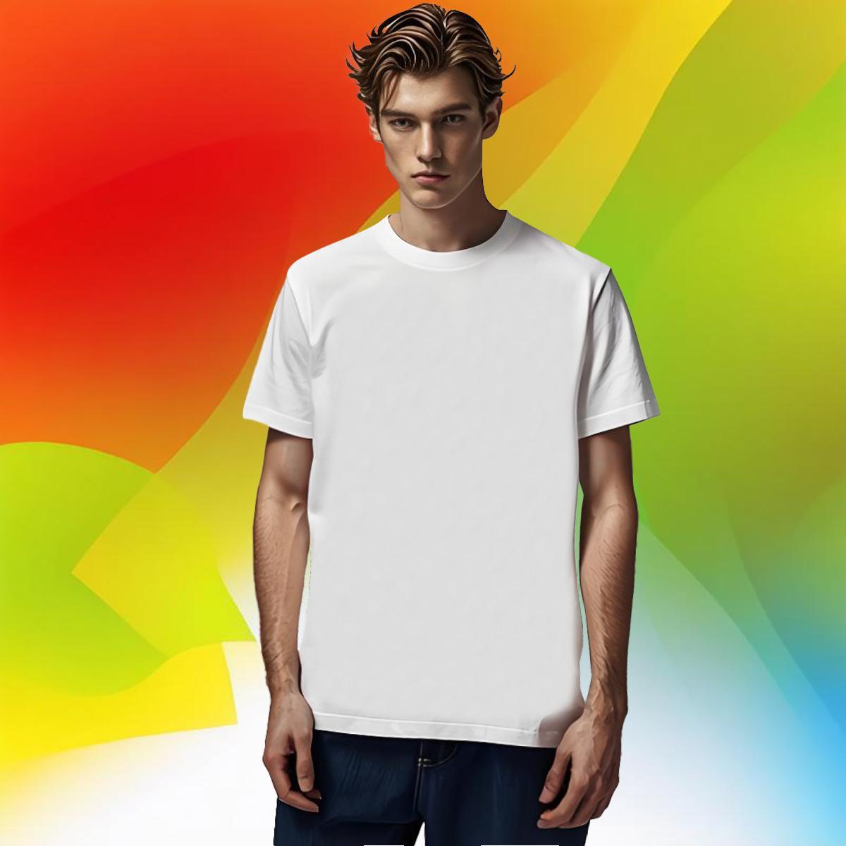 Unisex letter T-Shirts Sport Men Clothes T-Shirt 230g Cotton Fashion New Breathable Crew Neck Cartoon Print Tee Shirt