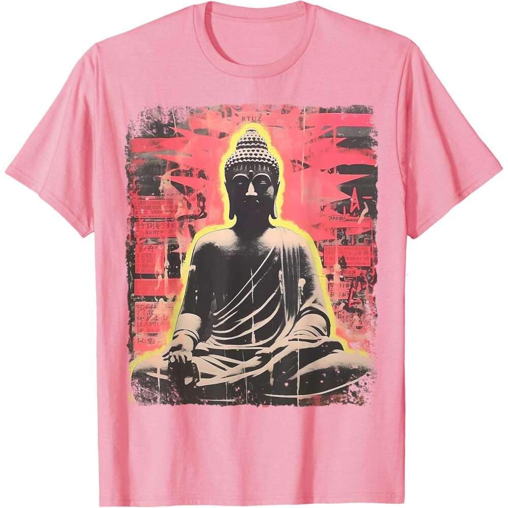 2025S Fashion Designer T Shirt For Mens Buddhist Monk Yin Yang Zen Meditation Buddha T Shirt Shirts Tshirt Graphic Tee Casual Tops Clothes Short Sleev
