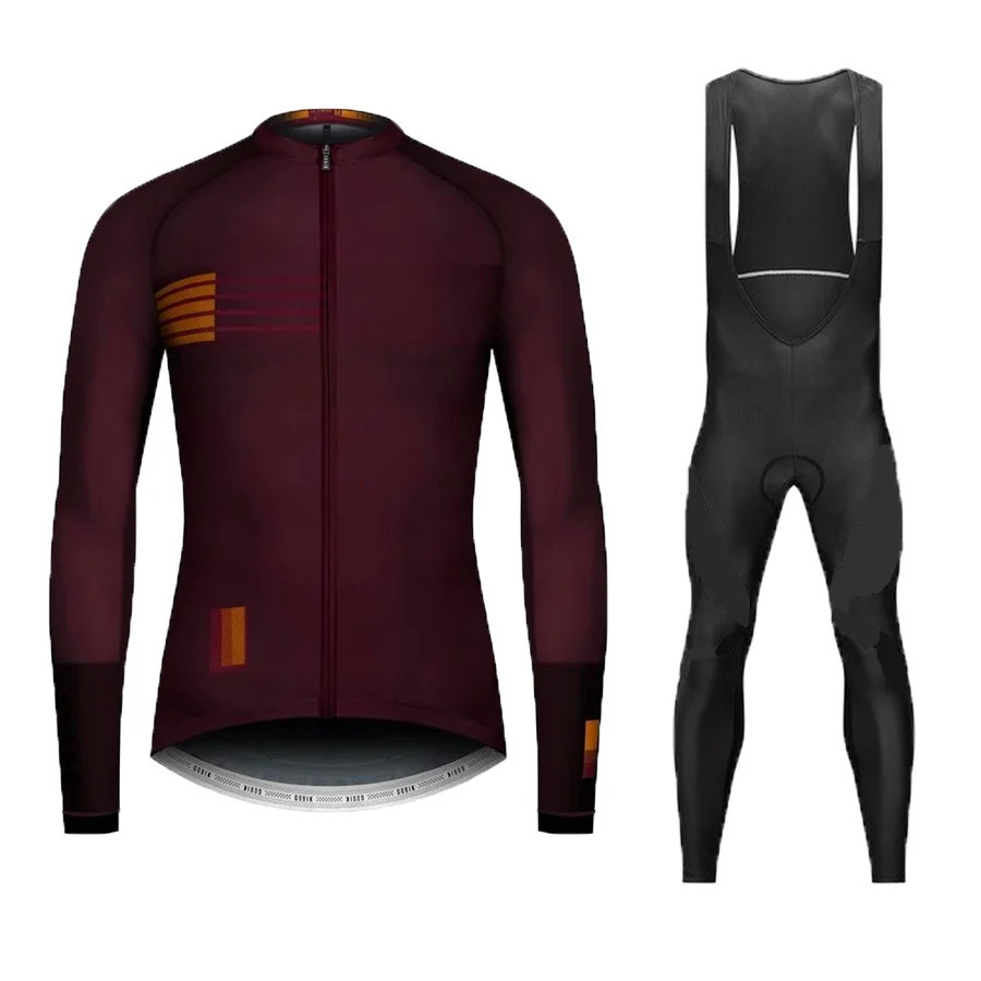 Team Spring Long Cycling Jersey Sets Breathable Long Sleeve Spring Mens MTB Bicycle Clothing Suits Roupa Ciclismo 240730