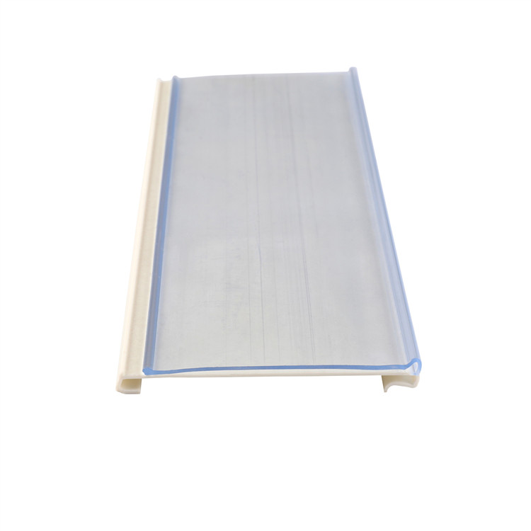 Two color label clip supermarket shelf label strip display cabinet label strip price strip transparent label