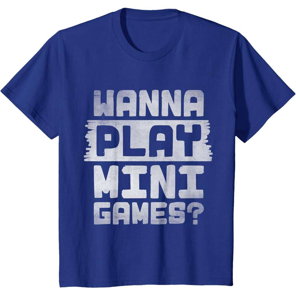 T shirt for Mens Womens Wanna Play Mini Games Monke Tag Gorilla VR Gamer T-Shirt Shirts Tshirt Graphic Tee Casual Tops Clothes Short sleeve