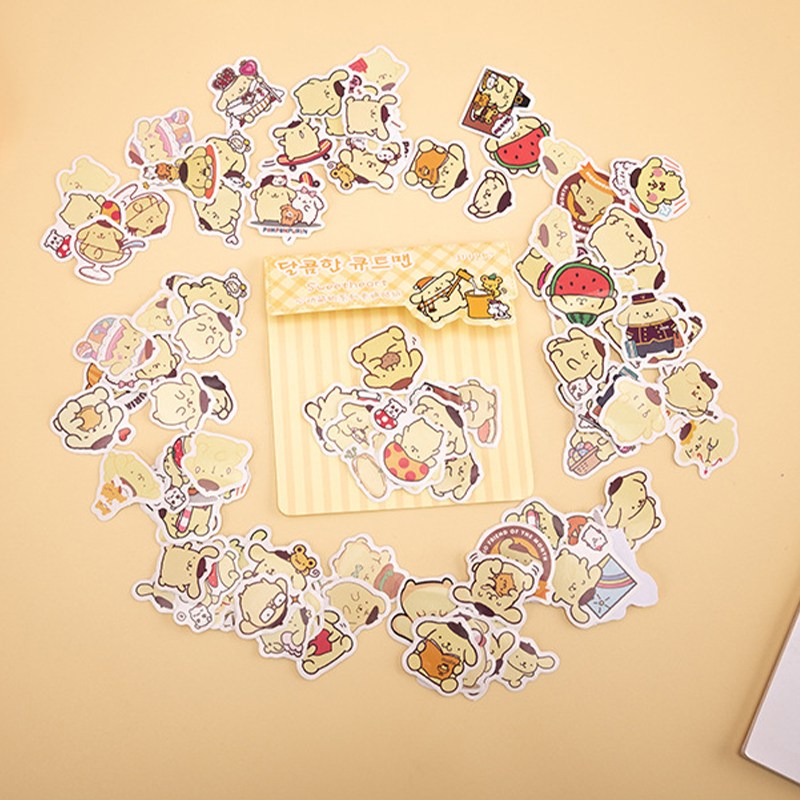 Heartbeat Cute Stickers Creative Children's Cartoon Cute Handheld Account Stickers Handmade DIY Mobile Phone Water Cup Stationery Stickers