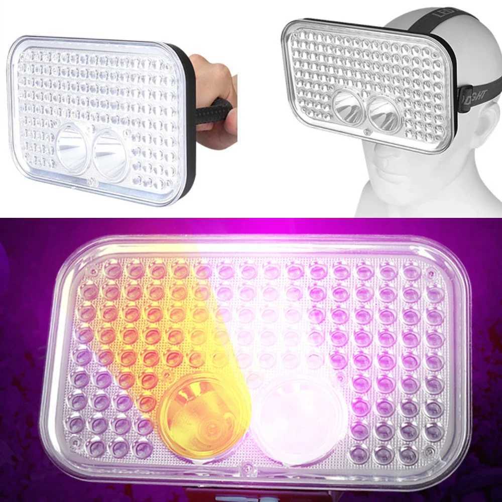 Powerful 111LED Headlamp 395nm UV Yellow LED Scorpion lamp Handheld Searchlight 18650 Camping Fishing Head Torch Light 4ModesCL240807