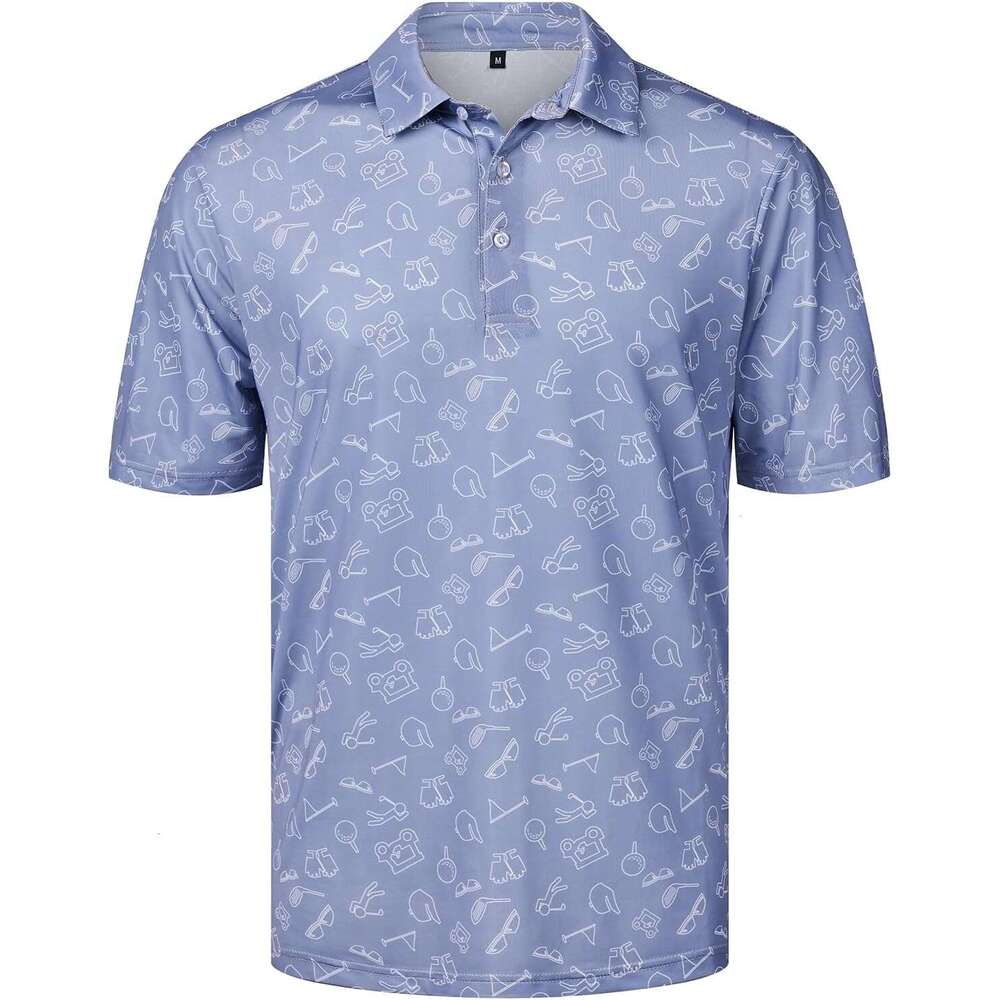 Fashion Mens Polo shirt Casual comfortable Fashion Print Dry Fit Golf Shirts Polos shirts tshirt Casual tops summer clothes Short sleeve Free shipping