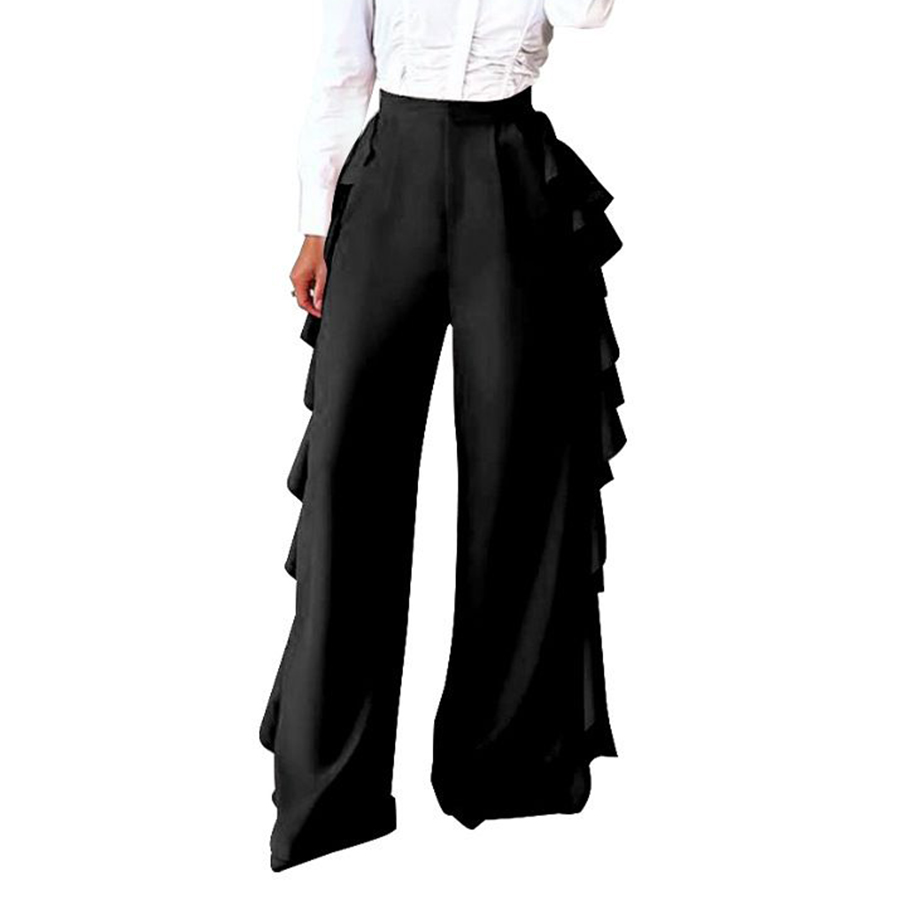 Women Palazzo Pants Work Wear Classic High Waisted Wide Leg Long Casual Straight Leg Trousers for Summer