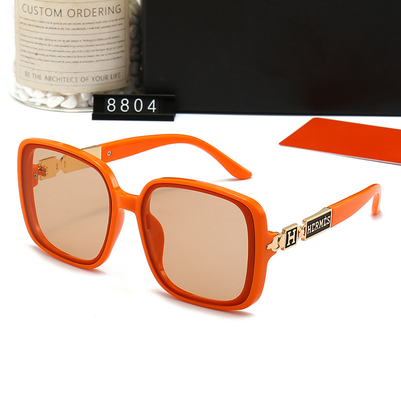 With Box Set Women's Sunglasses Ladies High Quality Vintage Big Frame Party Accesories Glasses UV380 Cycling Driving Lens Men Summer Fashion