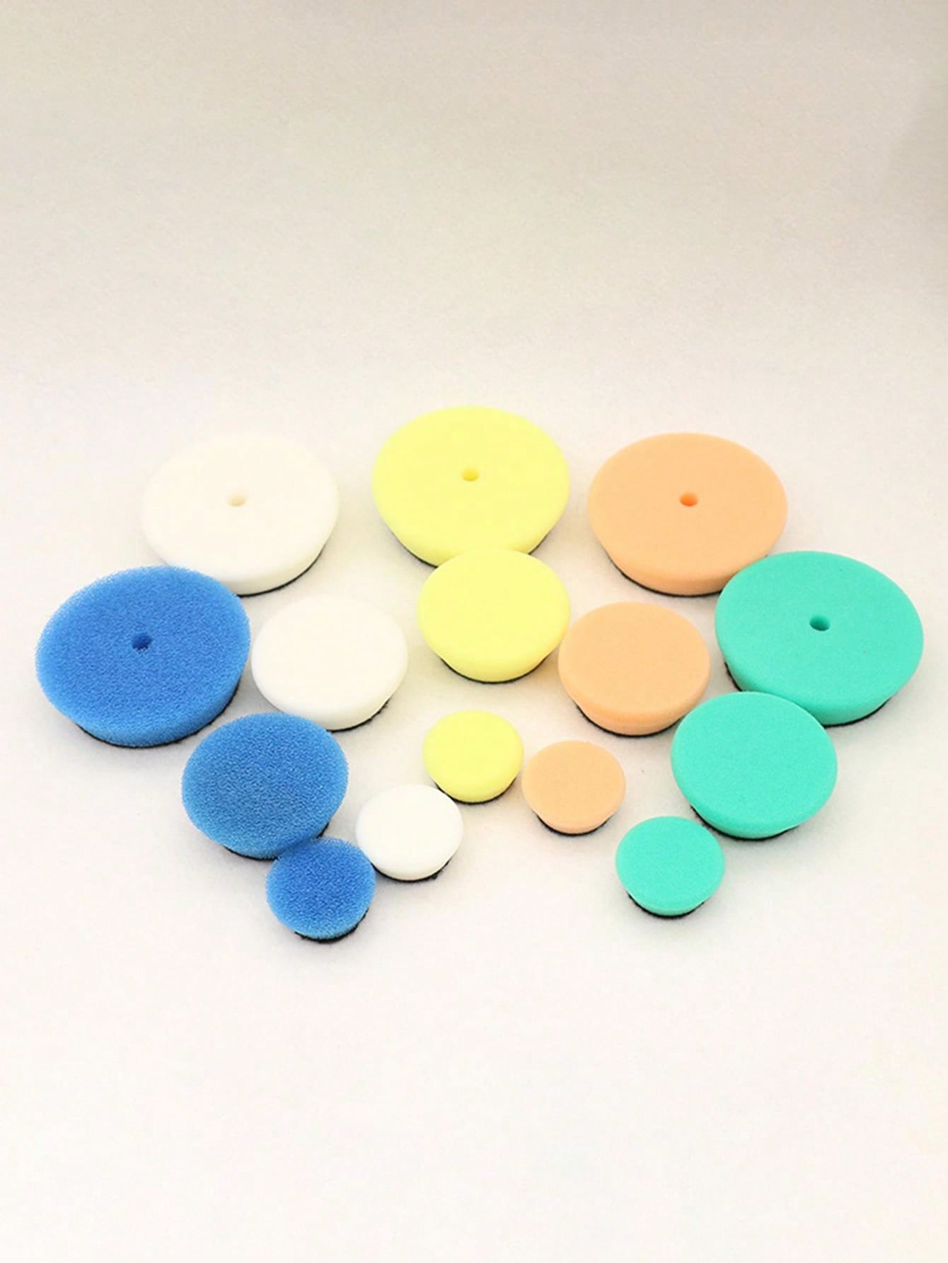 Sponge wheel car beauty polishing waxing sponge plate 32 pieces set tool 1/2/3 inch sponge wheel wool pad