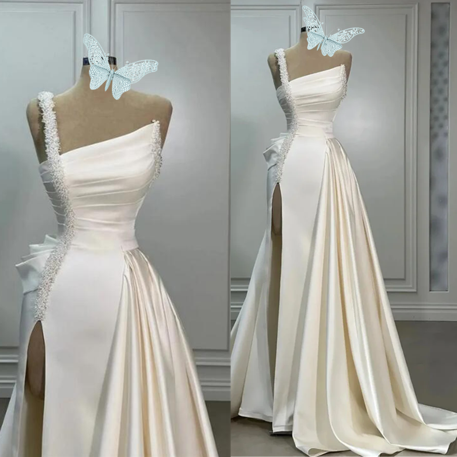 Plus Size Boho Dresses 2024 V Neck Beach Lace Wedding Gowns Elegant Bohemian Tulle A Line Bridal Dress Vestido De Novia 02