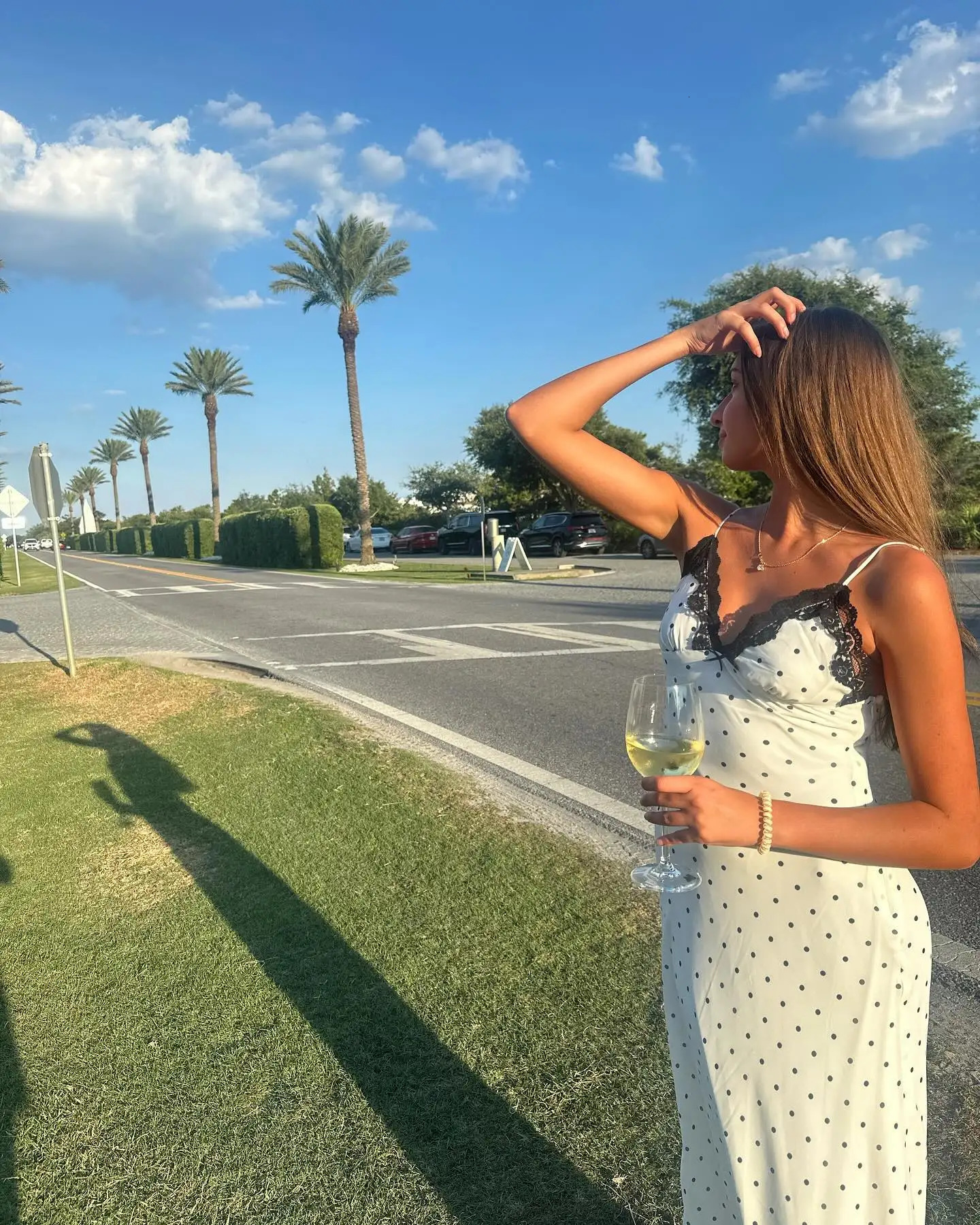 Summer Sexy Polka Dots Blackless Lace Spliced V-neck Dress Fashion Sleeveless Women Long Dresses Lady Vacation Beach Vestidos 240808
