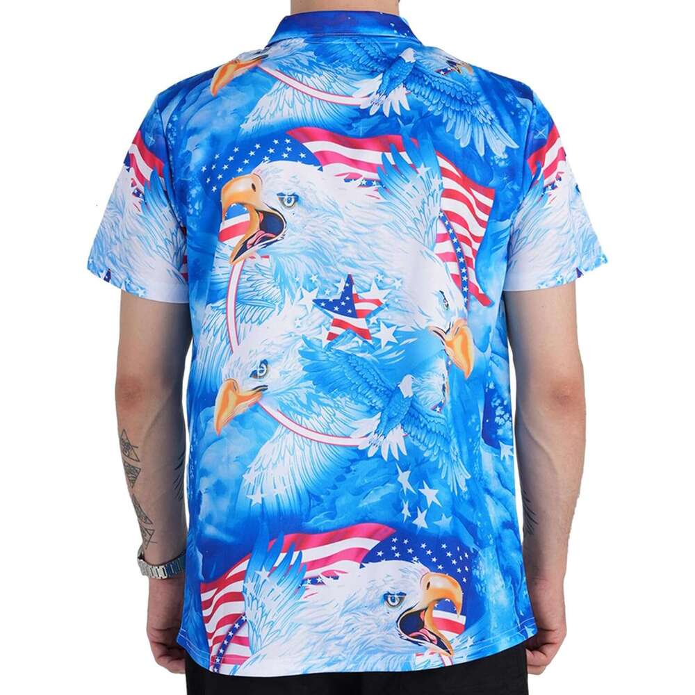 Fashion Mens Polo shirt Golf Shirts for Men Hawaiian Funny Crazy Print Mens fashion Polos shirts tshirt Casual tops summer clothes Short sleeve Free s