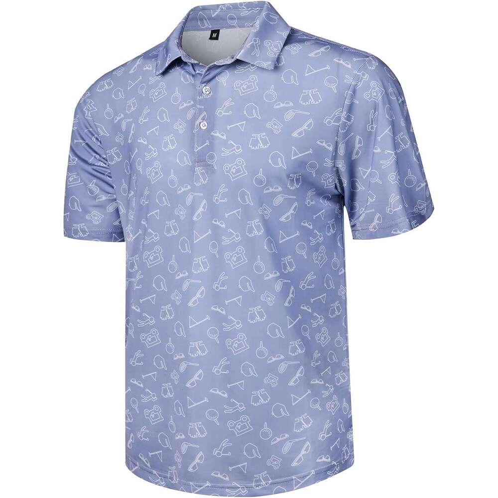 Fashion Mens Polo shirt Casual comfortable Fashion Print Dry Fit Golf Shirts Polos shirts tshirt Casual tops summer clothes Short sleeve Free shipping
