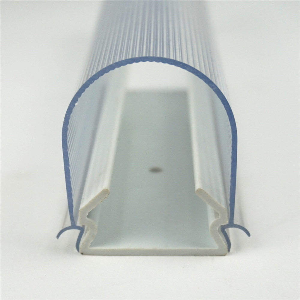U-shaped lampshade, LED lampshade, transparent striped lampshade, waterproof and UV resistant PVC extruded groove