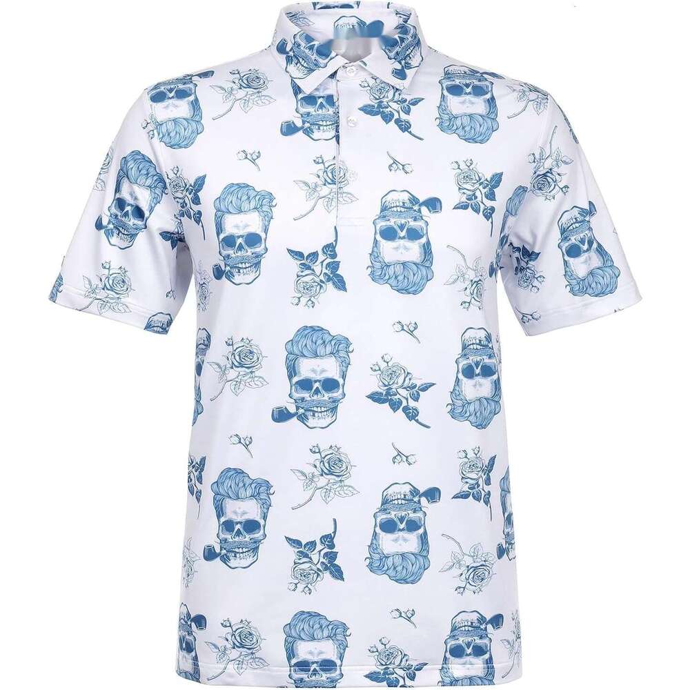 Fashion Mens Polo shirt Polo Shirt Golf Tennis Pickleball - Performance Stretch Fabric Polos shirts tshirt Casual tops summer clothes Short sleeve Fre