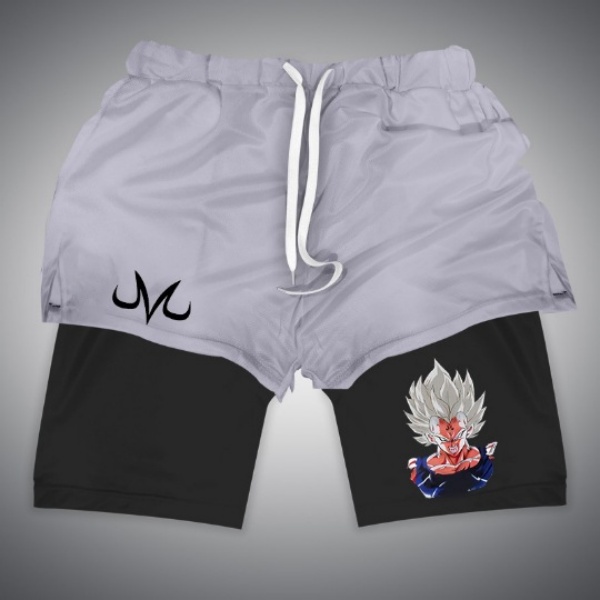 Men's Shorts Anime Jujutsu Kaisen Yuji 2 In 1 Compression For Men Summer High Spring Shorts Fitness Pants Dry Sweat Gym Training Pants Loose Swea