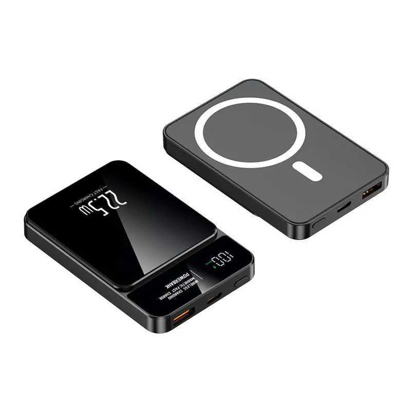 PD22.5W Fast Charging Power Bank 15W Magnetic Wireless Charger For iPhone 15 14 13 12 Samsung S23 xm Powerbank Magnetic RingCL240808