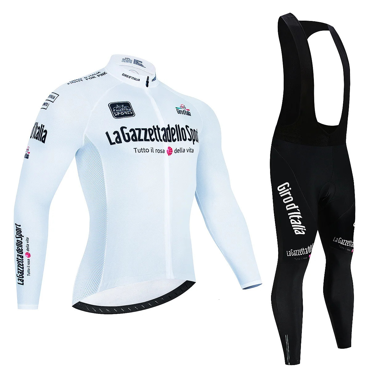 Tour De Italy DITALIA Cycling Jersey Set Premium Anti-UV Long Sleeve Downhill Cycling Suits Autumn Quick-Dry Pro Racing Uniform 240731