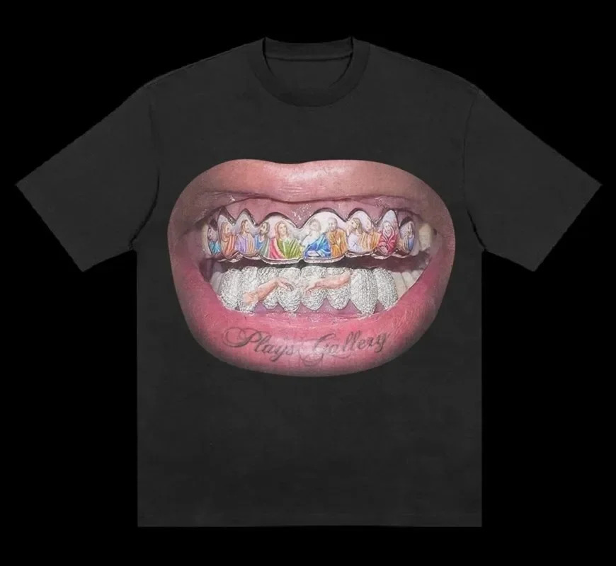 Summer Y2K Mens Tshirt Retro Harajuku Gothic Printed Pattern Hip Hop Womens Street Clothing Oversized Top Punk Cotton Loose w240822