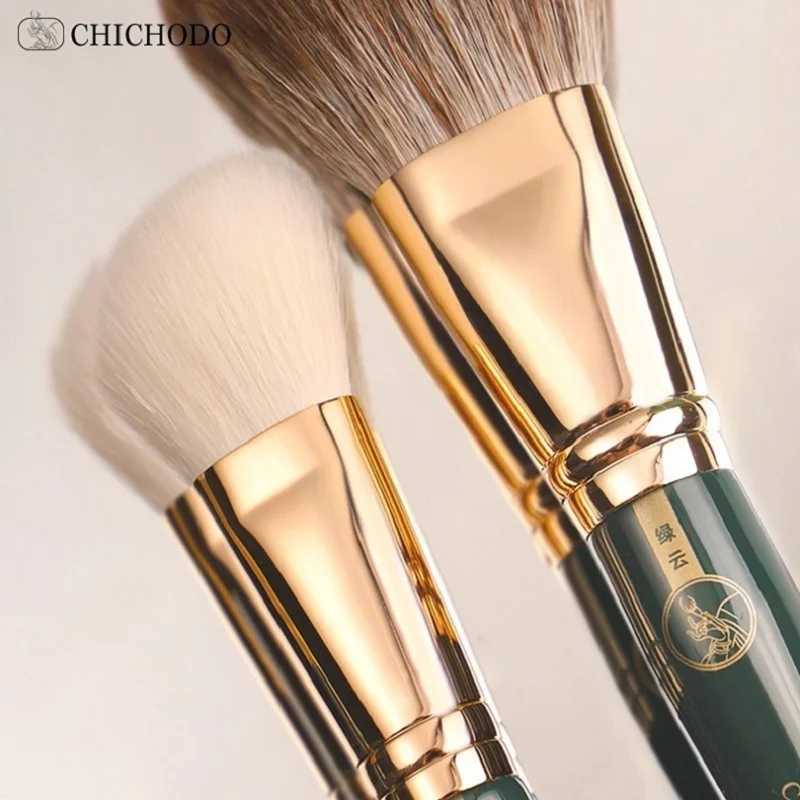 CHICHODO Makeup Brush-Green Cloud Cosmetic Brushes Series-High Quality Animal/Fiber Beauty Pens-Professional Make up Tools Y240807