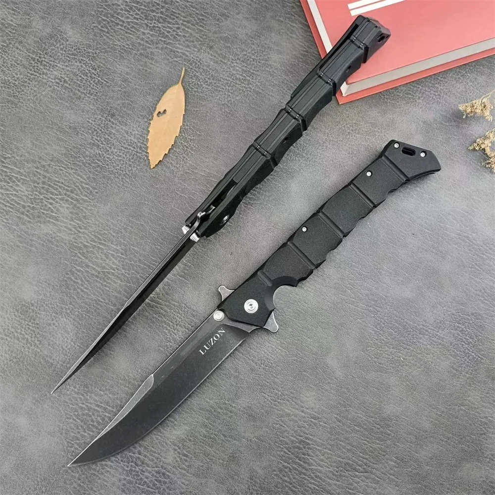 LUZON Tactical Hunting 440c Steel Blade Nylon Fiber Handles Folidng Knife Self Defense Camping EDC Survival Tools