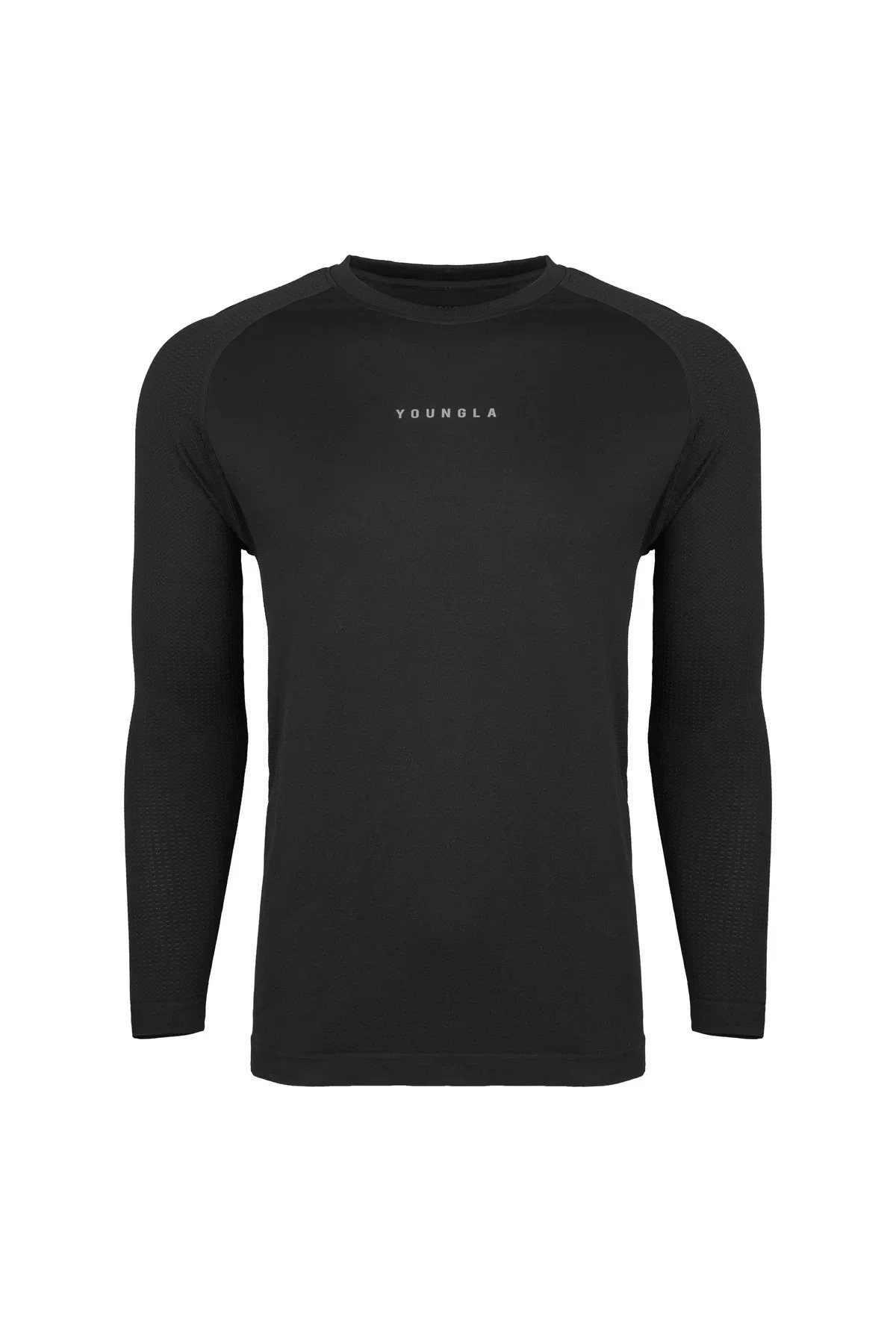American style YA Mens Long Sleeved TShirt Jogger Gym Sports Fitness Running Training Bottoming Shirt Round Neck 240807
