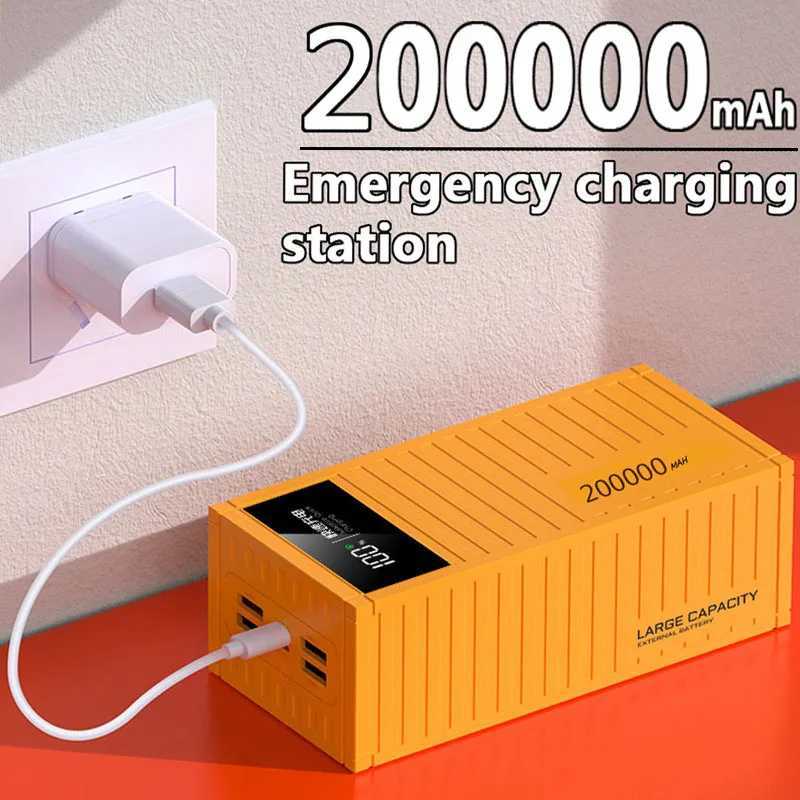 200000mAh Power Bank 66W PD QC 3.0 Charger Powerbank Large Battery Capacity Power Station Fast Charging For iPhone xm HUAWEICL240808