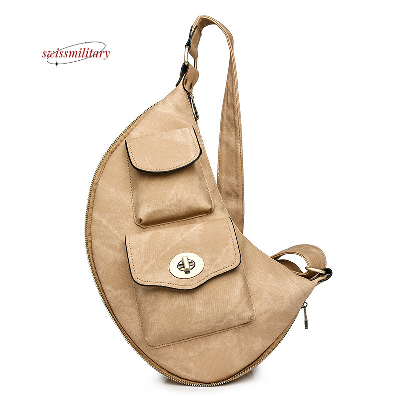 Large capacity women's bag PU bag new European and American women's bag women's waist bag chest bag H88#41 ddmy bd6e