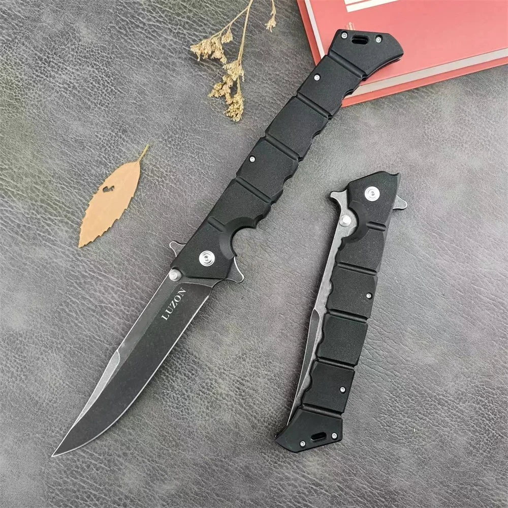 LUZON Tactical Hunting Knife 440c Steel Blade Nylon Fiber Handles Folidng Knife Self Defense Camping EDC Survival Tools