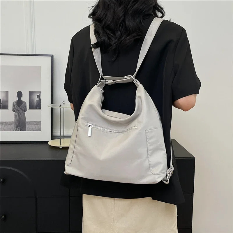 Nylon Zipper Classics Solid Multifunction Ladies Bags on Sale Quality High Capacity Commuting Backpac 240808 48eb 4