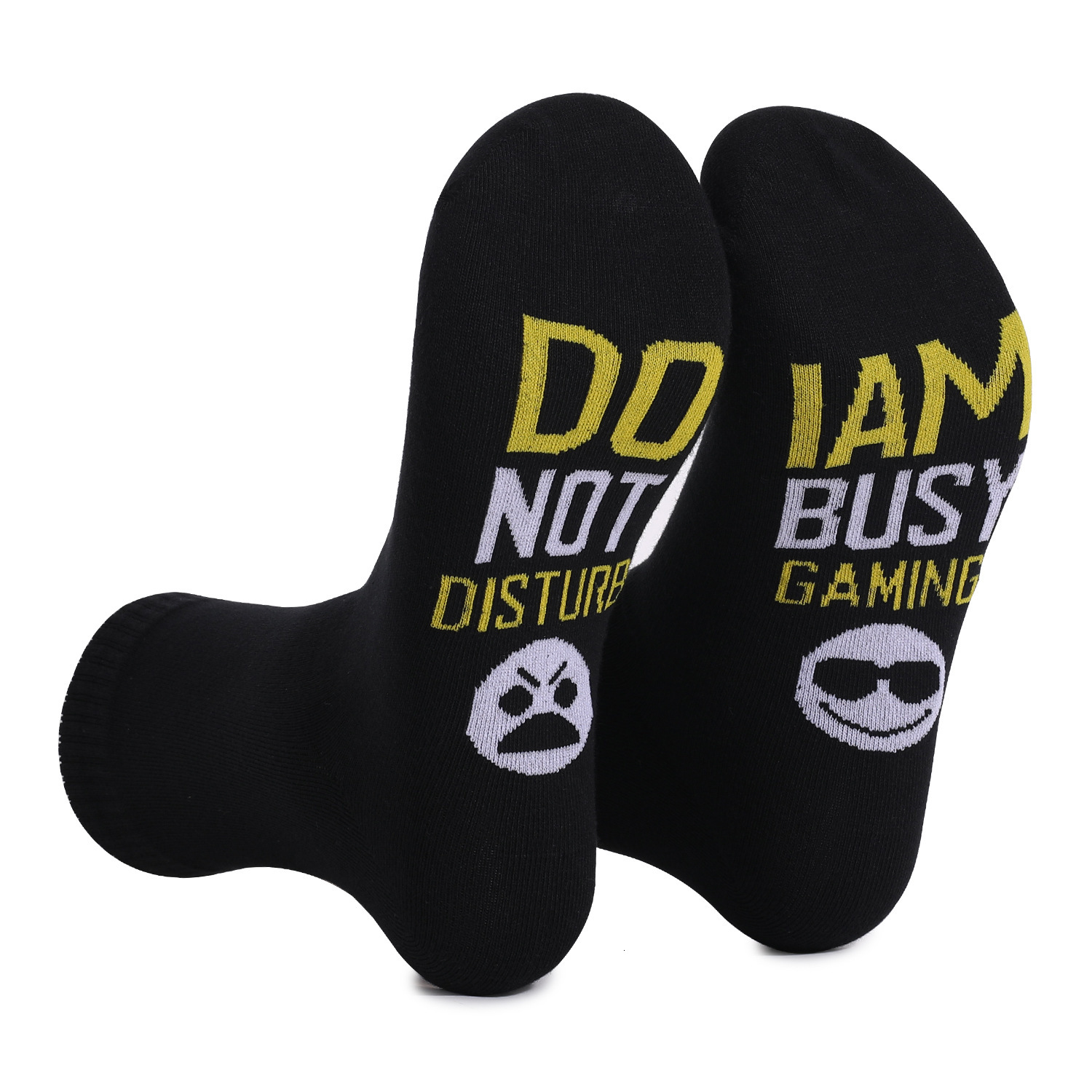 Pure cotton game DO NOT DISTRUB BUSY GAMING mid tube men's socks dongdumaoyi