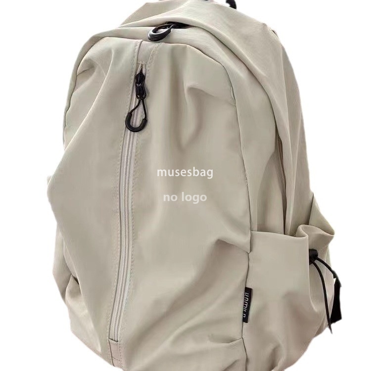 South Korea ins port wind simple solid color couple wind high school students large capacity personality leisure backpack