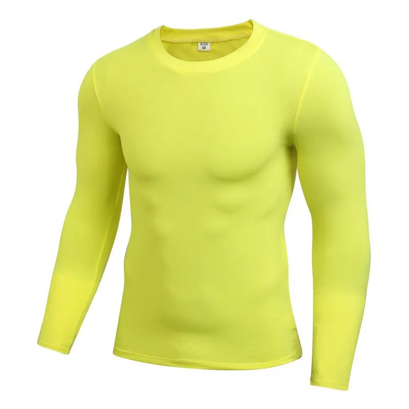 Mens Quick Dry Fitness Compression Long Sleeve Baselayer Body Under Shirt Tight Sports Gym Wear Top Outdoor 240807