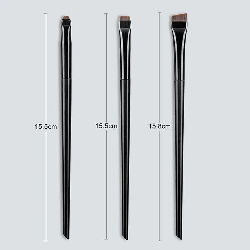 3Pcs Blade Eyeliner Brush Eyebrow Portable Flat Fine Brow Contour Makeup Brushes Cosmetic Beauty Tool Y240807