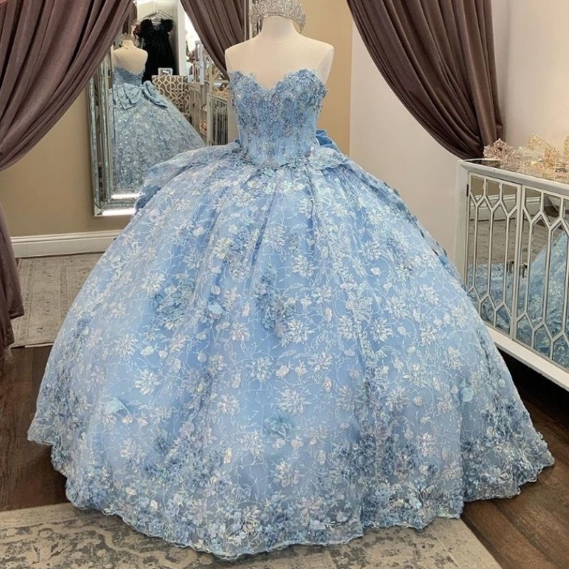 Sparkly Princess Off Shoulder Quinceanera Dresses Lace Applique Bow Beads Tull Sweet 16 Ball Gown Vestidos De 15 Anos
