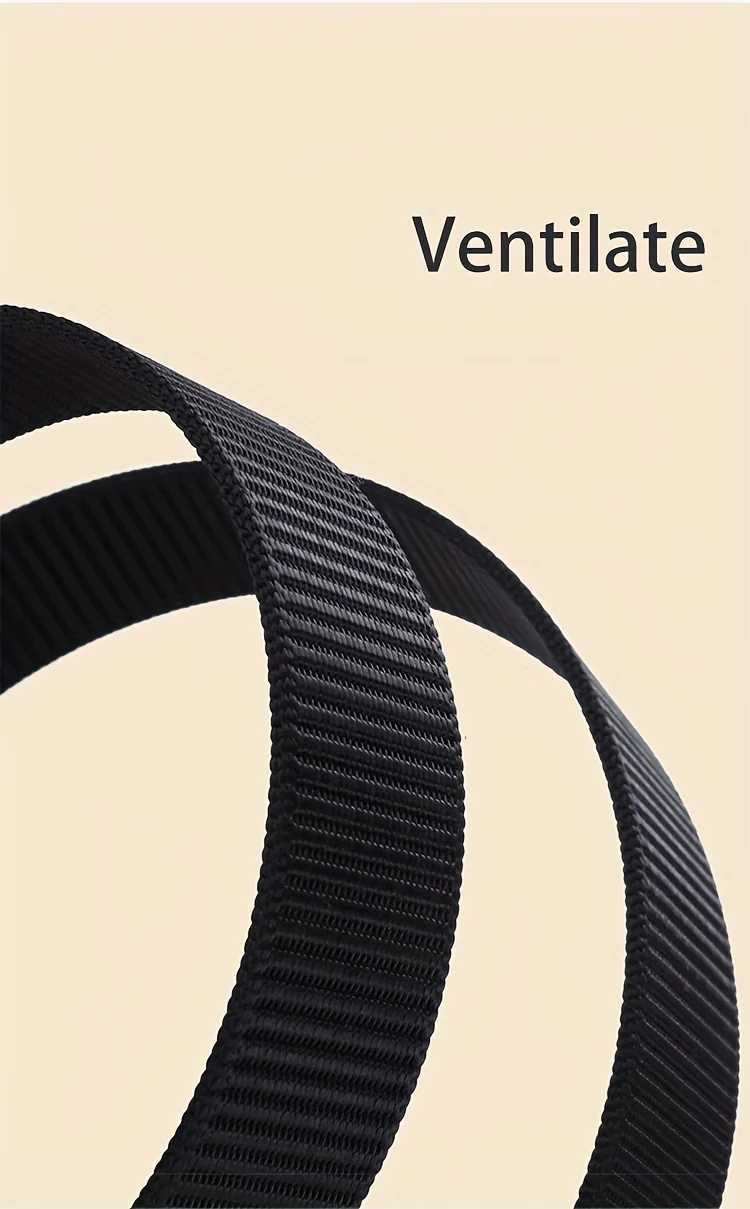Metal mens belt nylon breathable belt mens denim design belt outdoor tactical belt military gift belt W240807