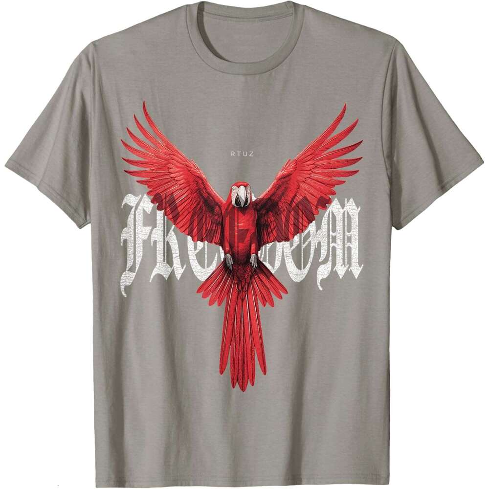 2025S Fashion Designer T Shirt For Mens Parrot Pradies Bird Aw Parrot T Shirt Shirts Tshirt Graphic Tee Casual Tops Clothes Short Sleeve