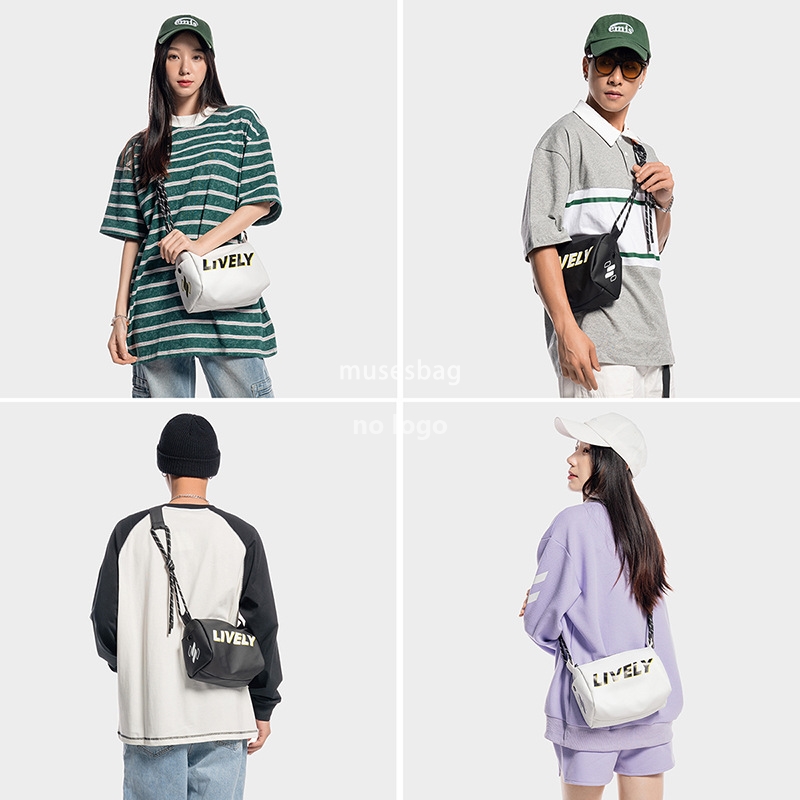High quality men's crossbody bag PU waterproof leisure small custom fashion shoulder bag OEM processing
