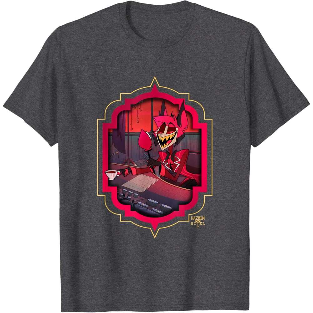 T shirt for Mens Womens Hazbin Hotel - Alastor T-Shirt Shirts Tshirt Graphic Tee Casual Tops Clothes Short sleeve