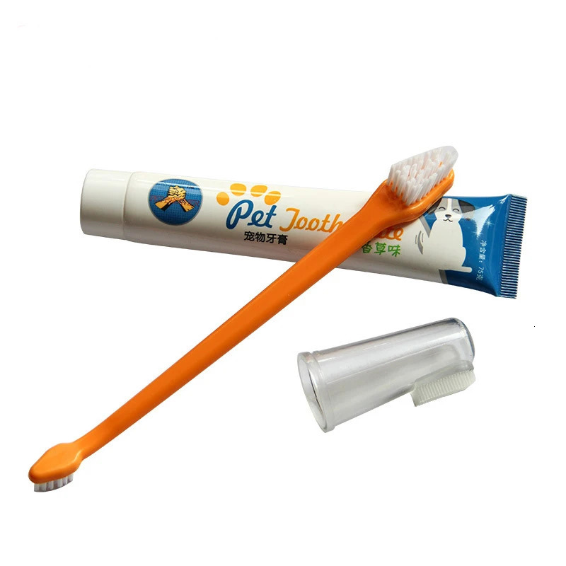 Toothbrush For Dog Toothpaste Finger Accessories Chiens Supplies Goods Cat Pet Dental Stone Silicone Brush Teeth Cleaning Animal 240807