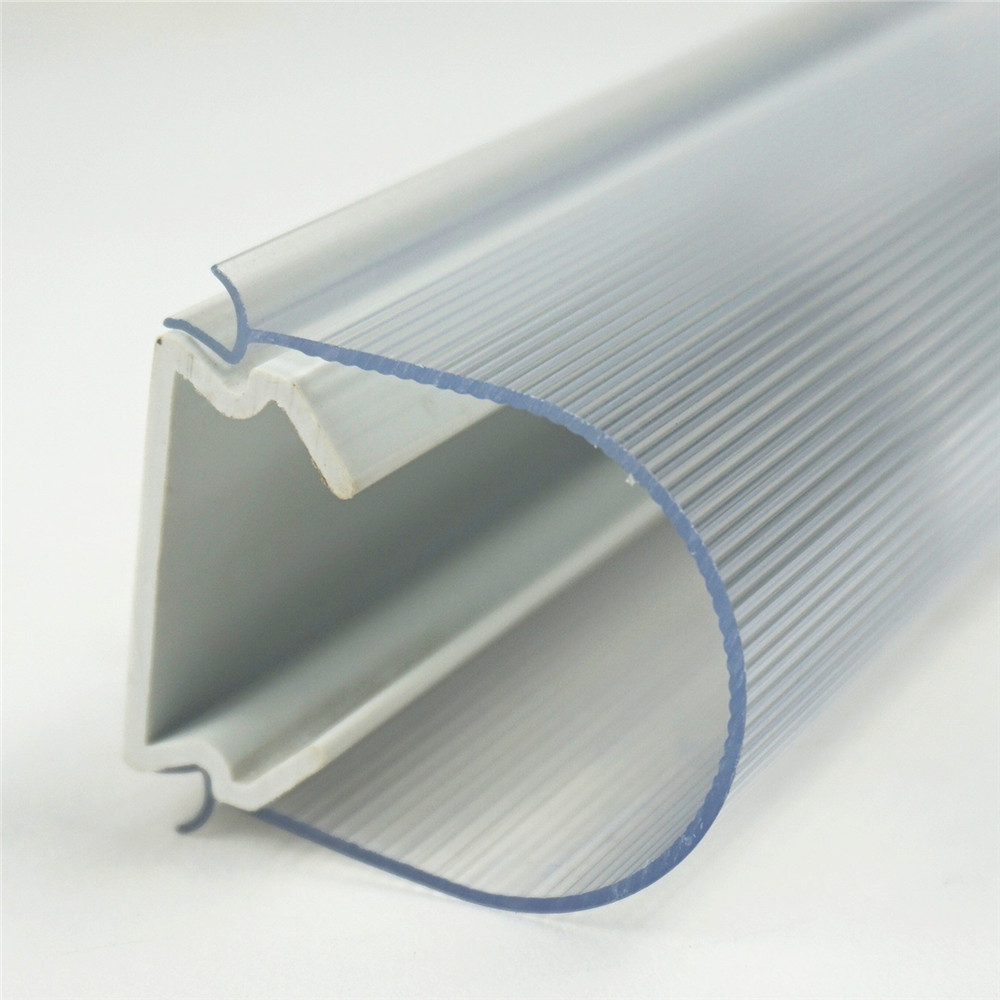 U-shaped lampshade, LED lampshade, transparent striped lampshade, waterproof and UV resistant PVC extruded groove