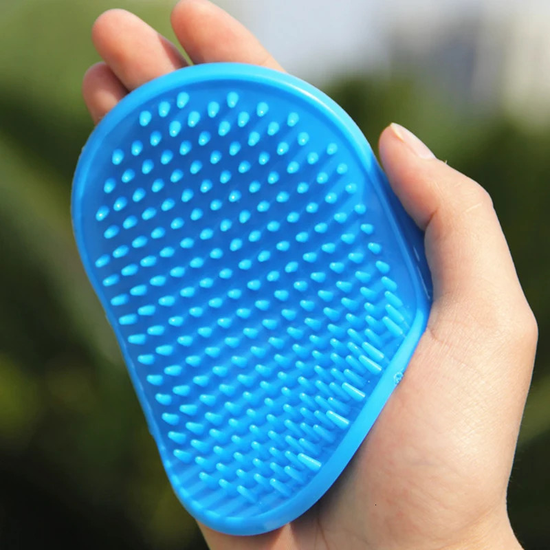 2026 New Cat Bath Brush Comb Rubber Hair Fur Grooming Massaging Massage Glove Pet Shower Dog Brushes Drop 240807 Free Shipping