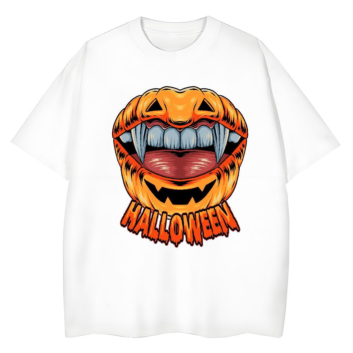 High Quality Men T Shirts halloween Pure Cotton Street Casual Plus Size Custom 100% Cotton 230g Couples T Shirts Factory Direct Tops Shirt