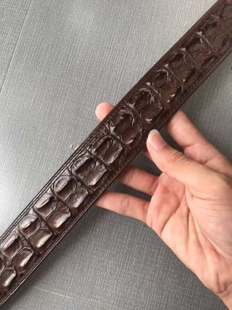 Crocodile leather luxury belt mens retro business casual mens trousers belt fashionable high-quality belt W240807