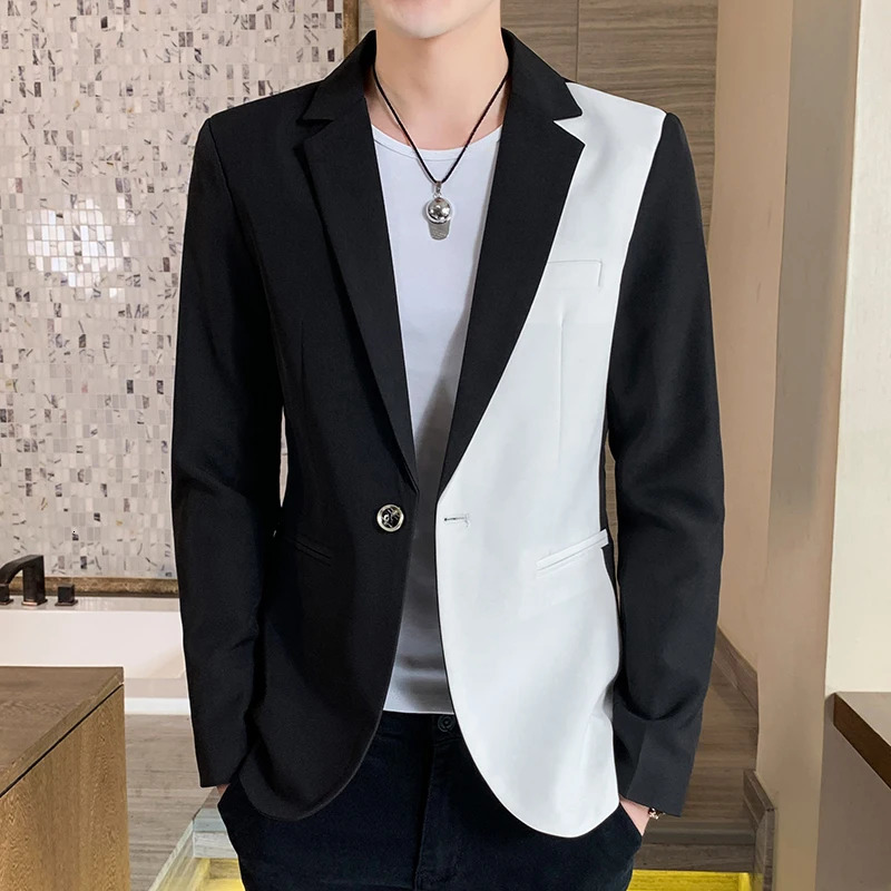 Mens sports jacket Slim Fit autumn casual streetwear Masculino fashion formal Hombre mens clothing 240812