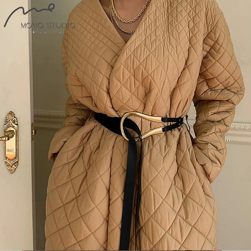 Designer Metal Chain Belts For Women High Quality Knot Soft Leather Long Waistband Female Waist Wide Coat Corset Belt Cummerbund 240805