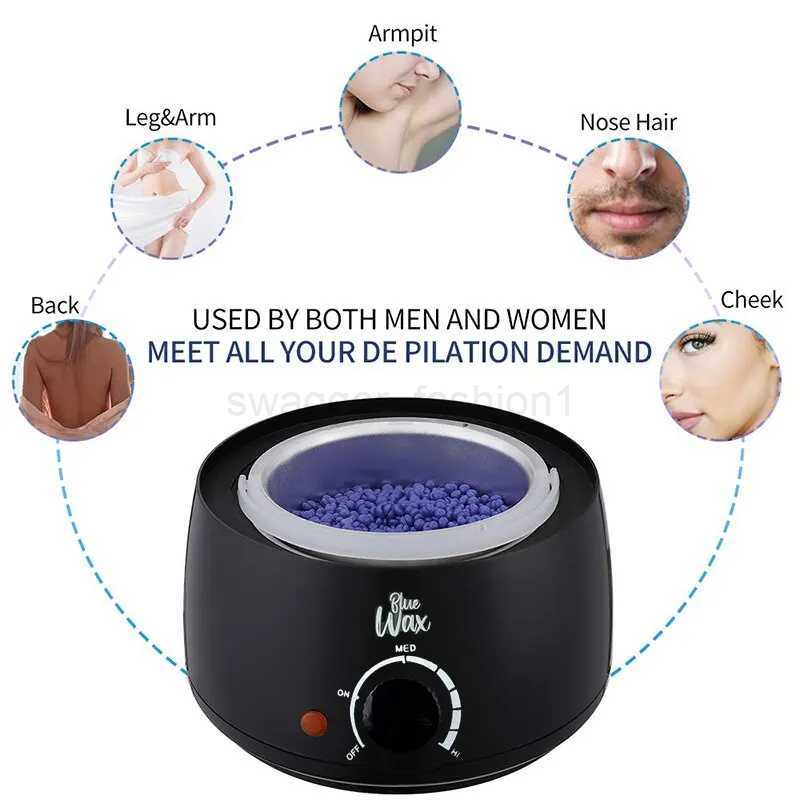 Wax Heater Warmer Hair Removal Machine For Hand Foot Body SPA Epilator Paraffin Wax Pot +Wax Beans + Wood SticksXJ240808