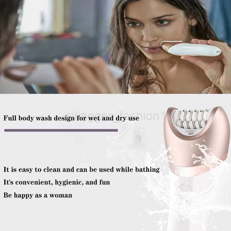 Kemei Electric Female Epilator Womens Shaver Leg Body Hair Removal Lip Chin Hair Removal Ladys Bikini Trimmer Facial DepilatorXJ240808 - view 5