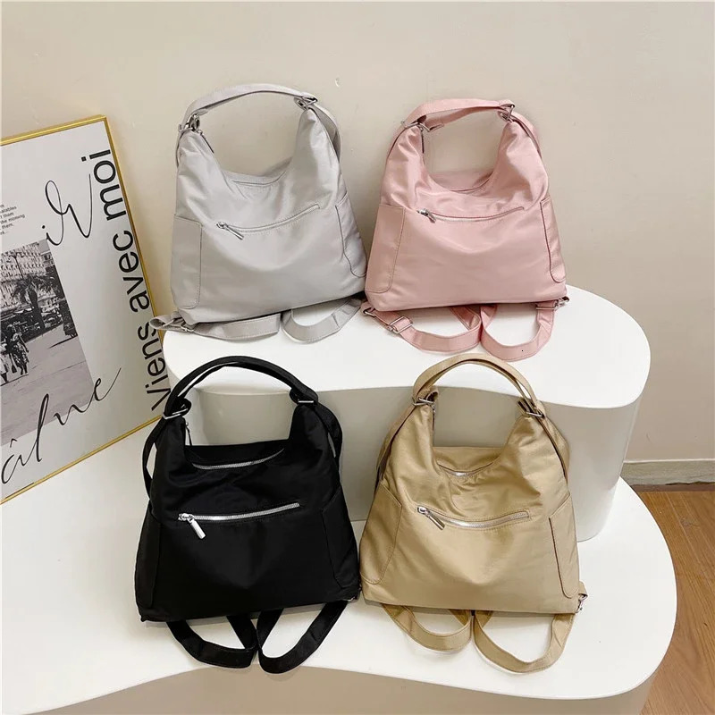 Nylon Zipper Classics Solid Multifunction Ladies Bags on Sale Quality High Capacity Commuting Backpac 240808 48eb 4