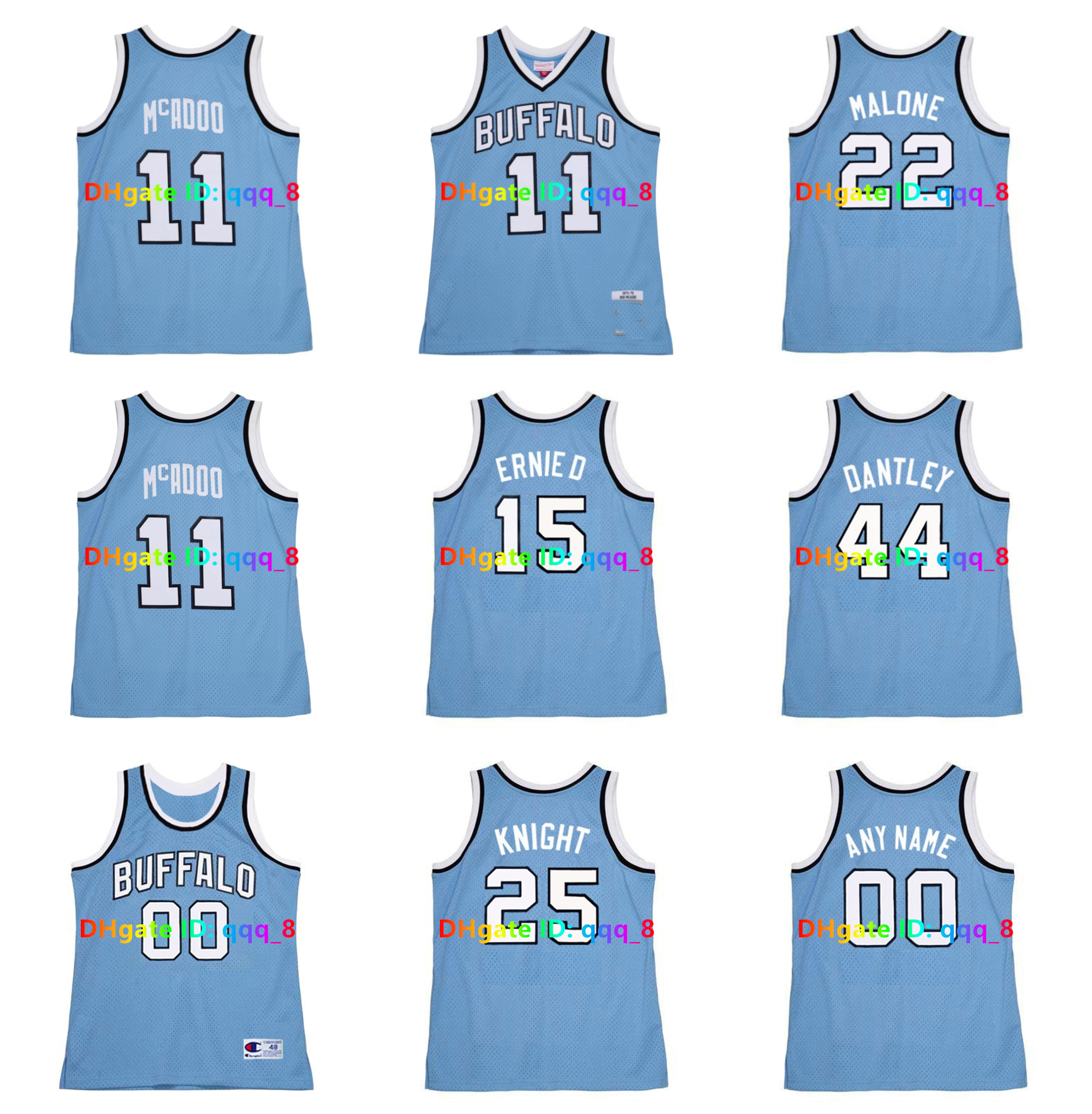 1975-76 Bob McAdoo Buffalo Braves Basketball Jerseys ERNIE DiGREGORIO MOSES MALONE Throwback Jerseys T-Shirt BILLY KNIGHT ADRIAN DANTLEY Blue Size S-XXXL