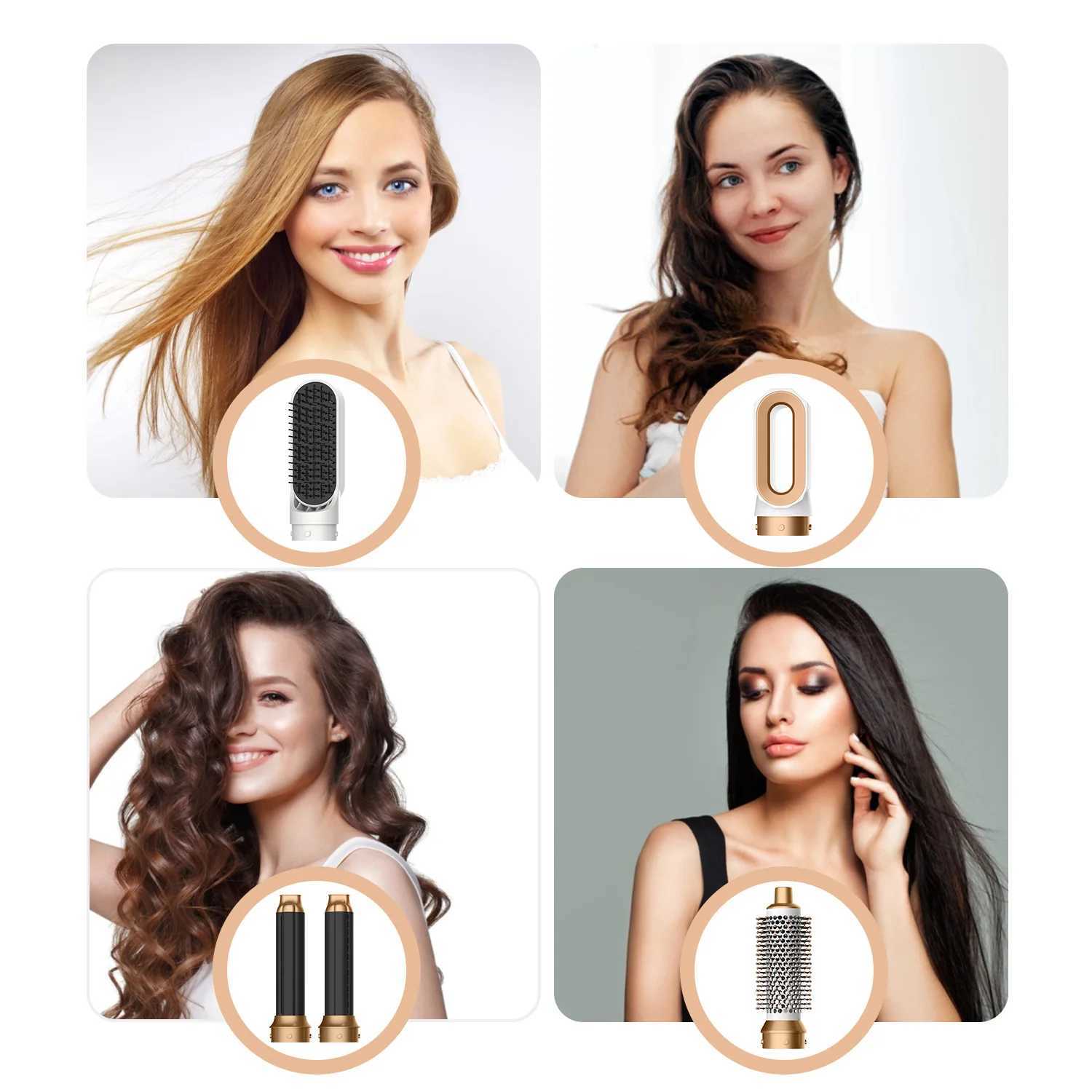 Multi New Hair Hair Dryer Styler 5 in1 Curling Iron Hair Straightener With Hair Brush Hairdryer For Hair Dryer Hair Multi StylerXJ2410